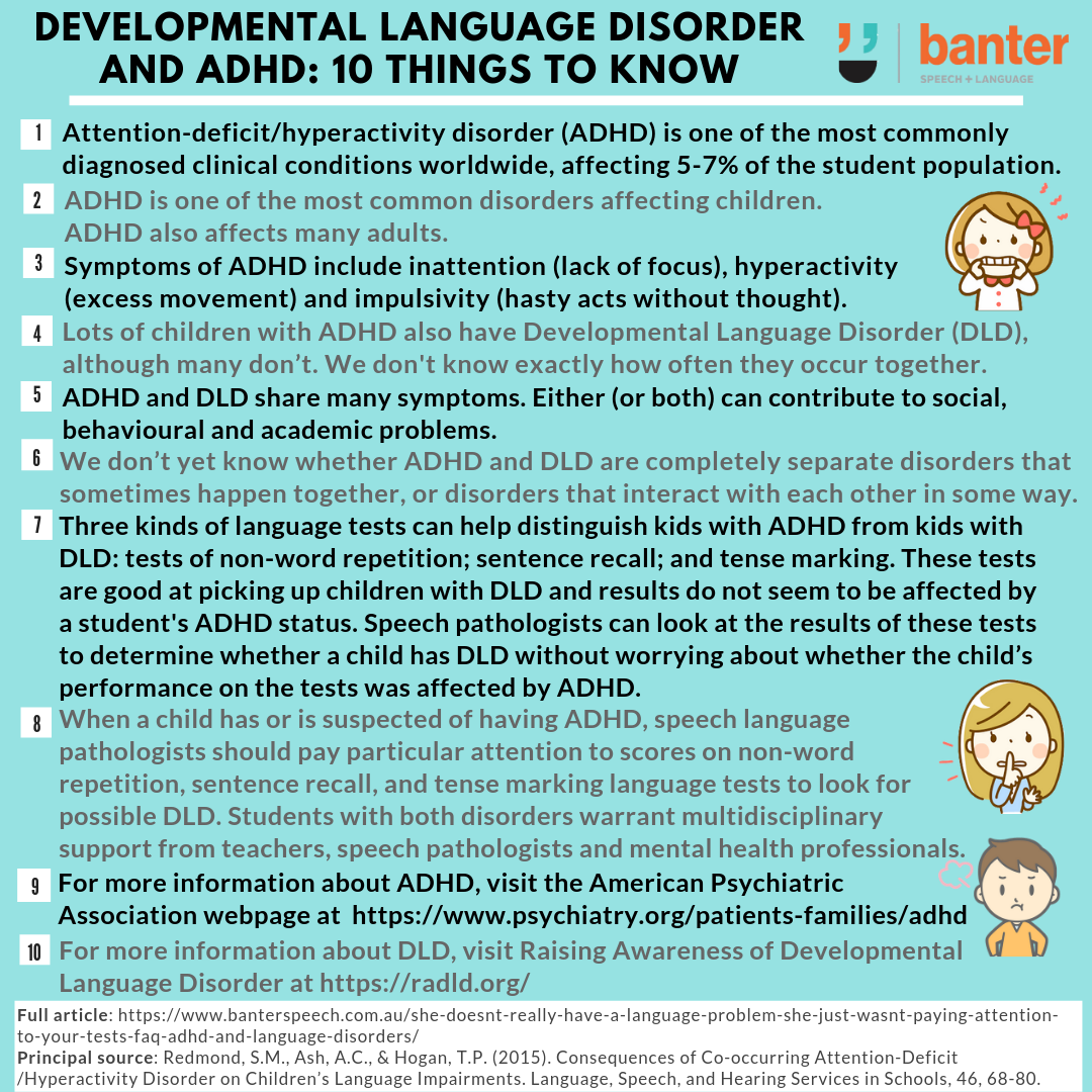 DevLangDis and ADHD 10 things to know