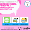 WHEN (as a subordinating conjunction) Sentences