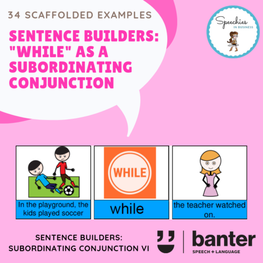 WHILE (as a subordinating conjunction) Sentences