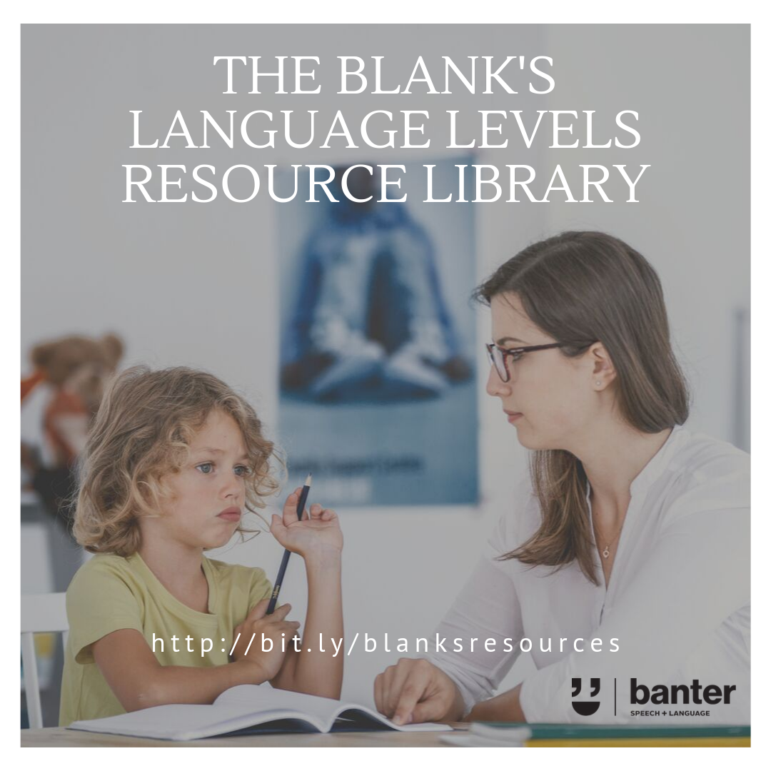 Blank's language levels resource library