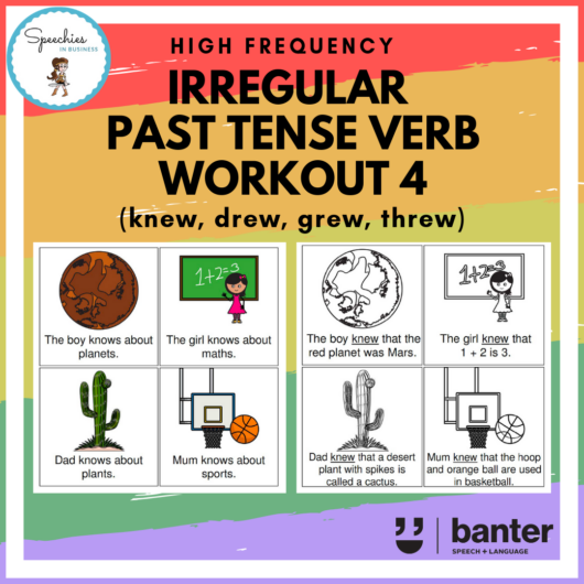 irregular past tense verb work out 4