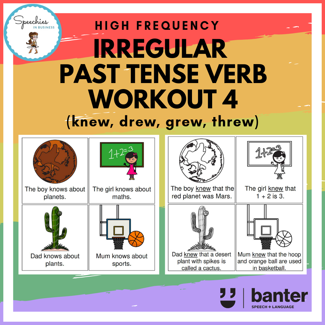 L135)　(knew,　Past　Tense　drew,　Language　Verb　Verbs:　grew,　Speech　threw)　Banter　Irregular　Workout
