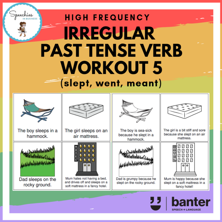 irregular past tense verb work out 5