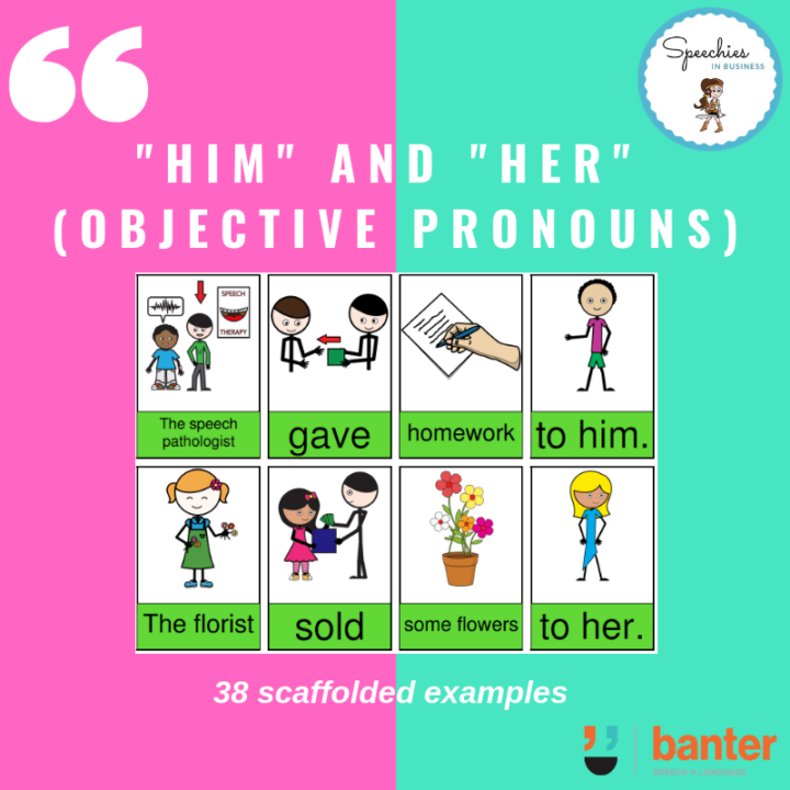 “Him" and “Her" Sentence Builders (Objective Pronouns)