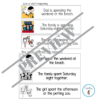 (L139) Verbs: Irregular Past Tense Verb Sentence Drills B: went, spoke, spent, sent left built - Image 4