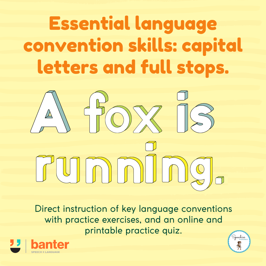 Essential Language Convention Skills Capital Letters and Full Stops