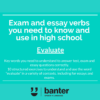 (L523) Exam and essay verbs you need to know in high school: "Evaluate"