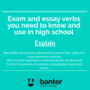 (L521) Exam and essay verbs you need to know in high school: "Explain"