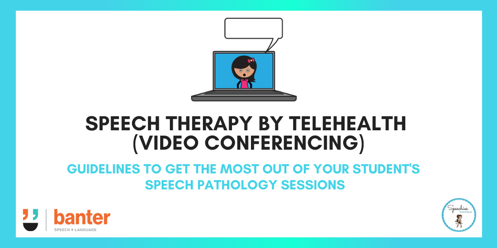 Twitter speech therapy by telehealth (video conferencing)