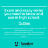 Exam and essay verbs Outline