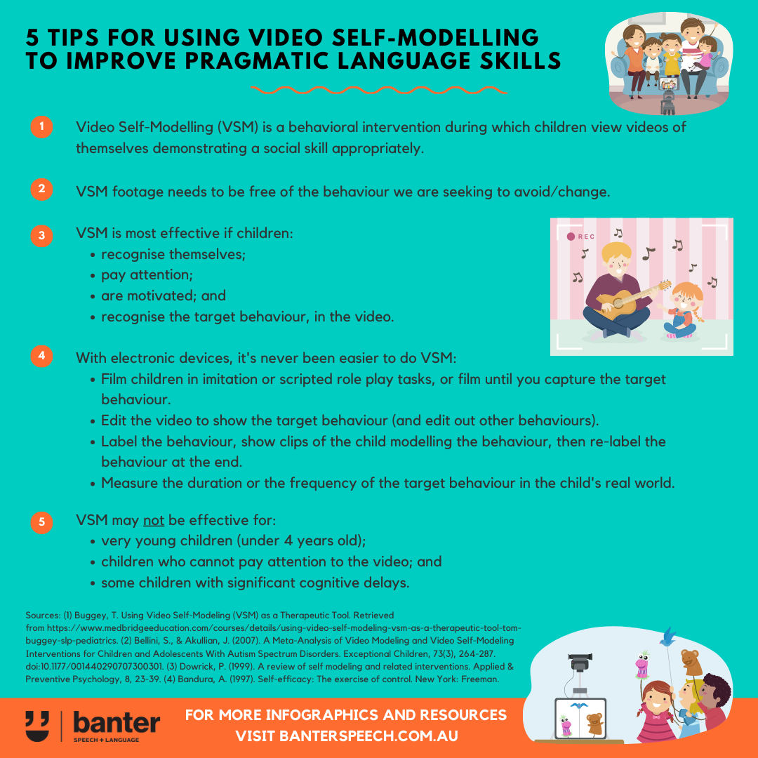 5 tips for using video self-modelling to improve pragmatic language skills