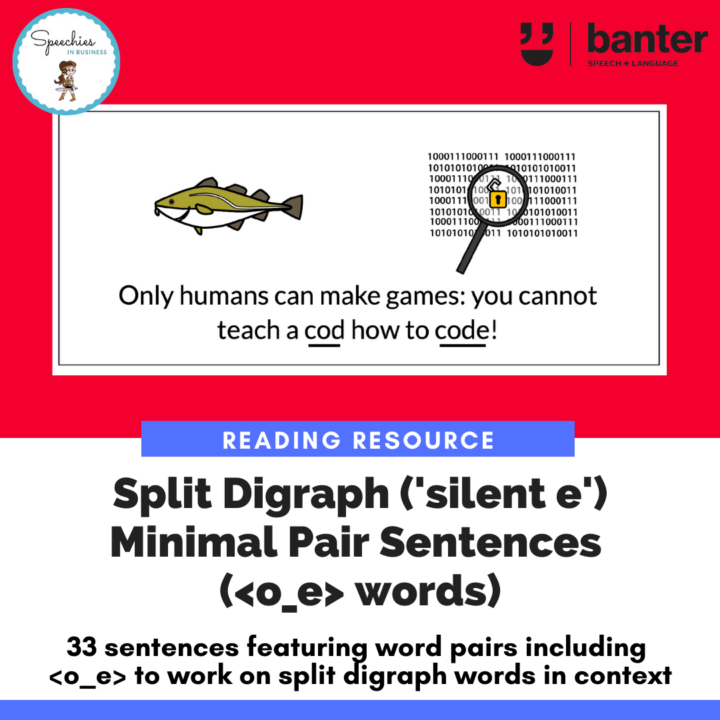 Split Digraph Minimal Pair Sentences o_e