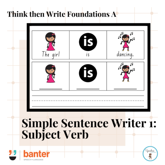 Simple Sentence Writer 1: Subject Verb Sentences