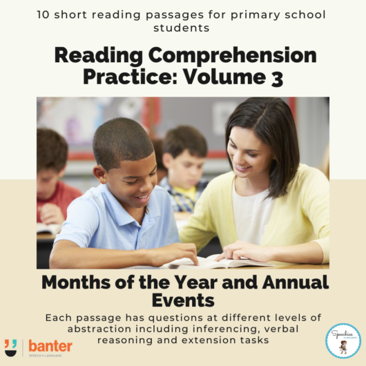 Reading Comprehension Practice Volume 3 Months of the Year and Annual Events