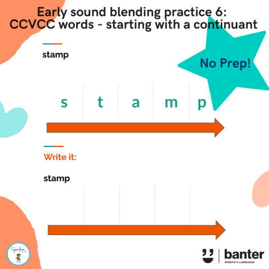 Early sound blending practice 6