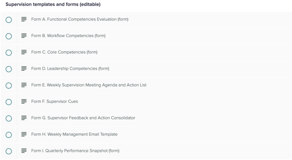 Supervision Forms and Templates | Banter Speech & Language Supervision Forms and Templates
