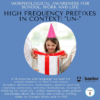 (R601) High Frequency Prefixes for Reading and Writing: "Un-"