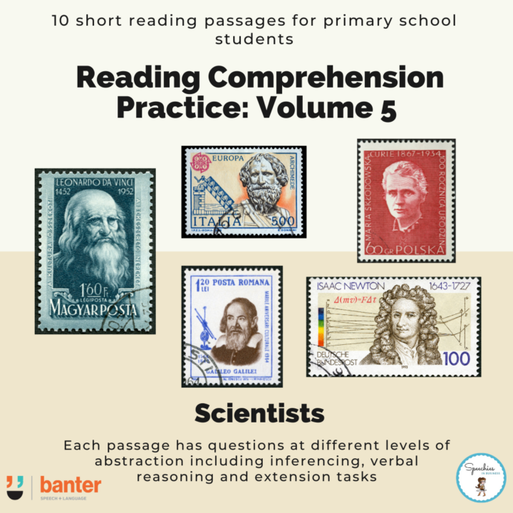 Reading Comprehension Practice Volume 5 Scientists
