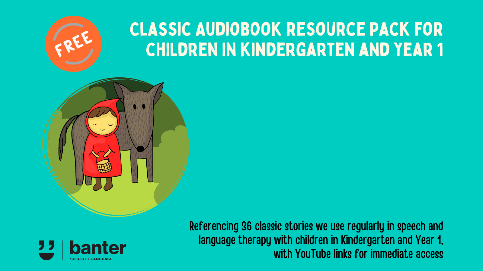 Classic Audiobook Resource Pack for Kindergarten and Year 1