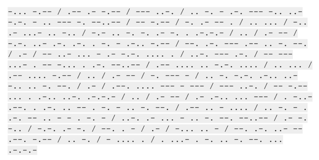 Morse Code