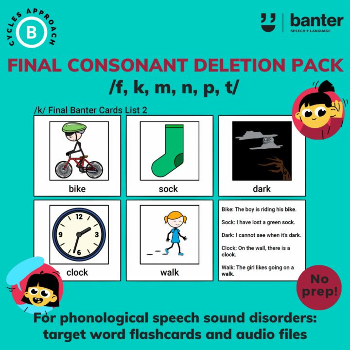 Final Consonant Deletion Pack