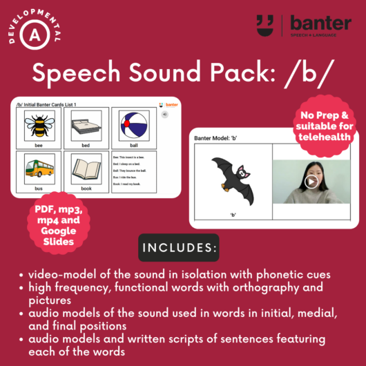 Speech Sound Pack b