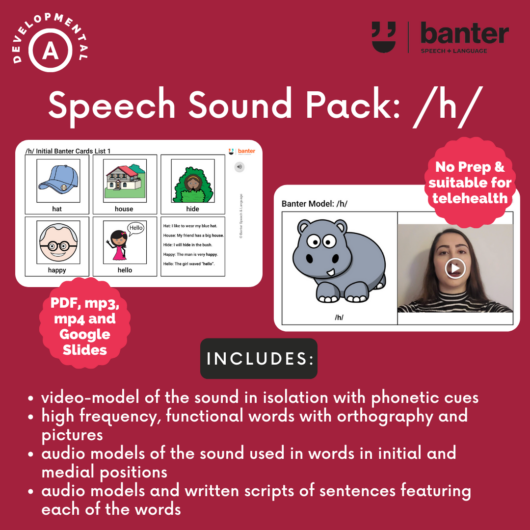 Speech Sound Pack h