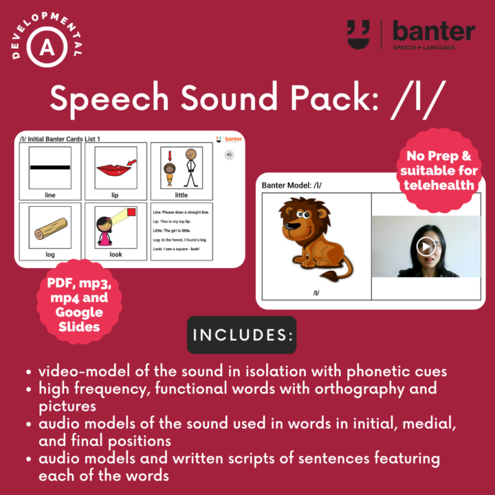 Speech Sound Pack L