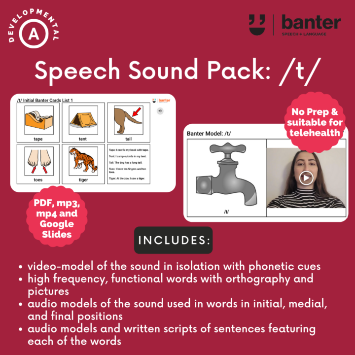 Speech Sound Pack t