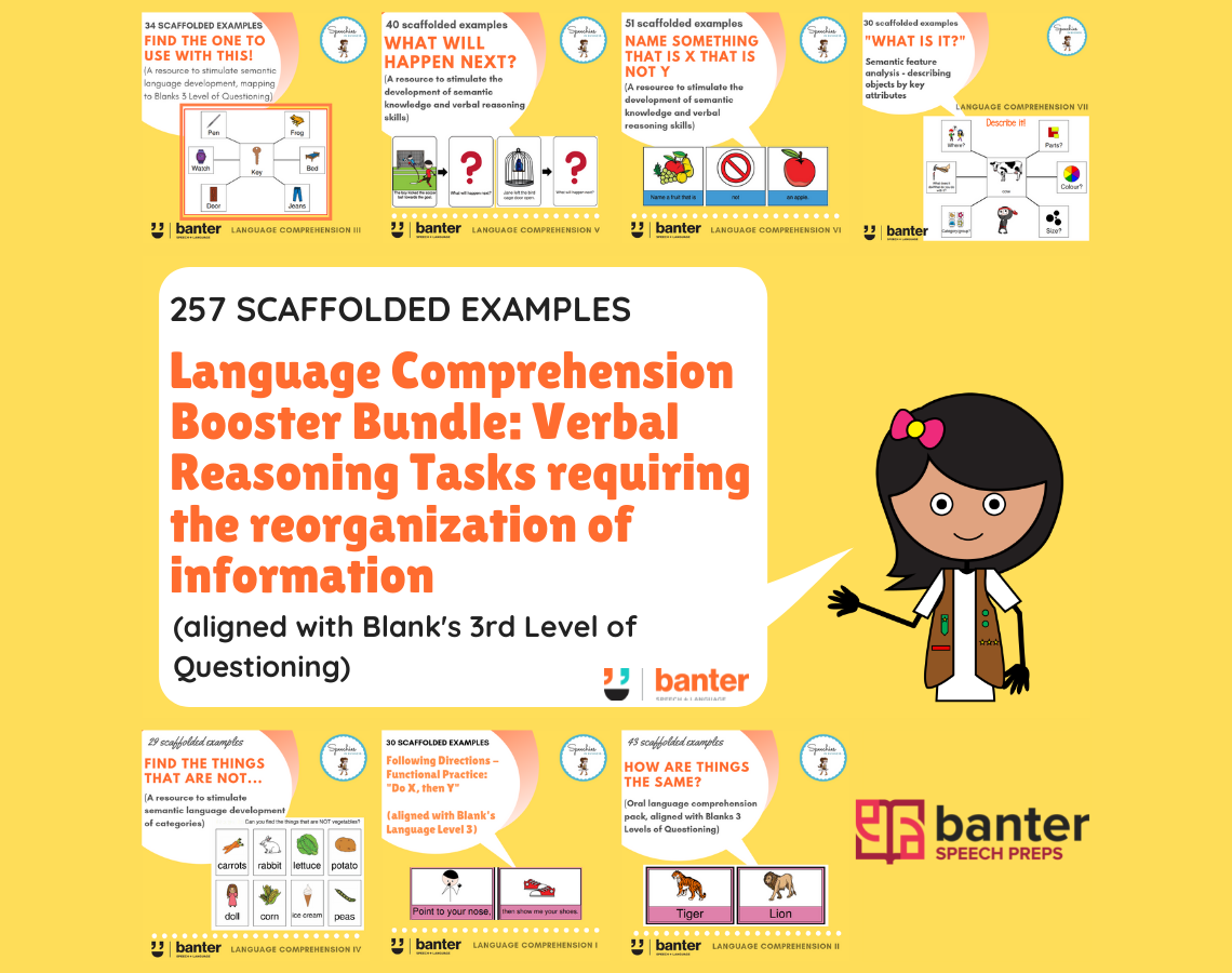 Blanks 3 Language Comprehension Bundle