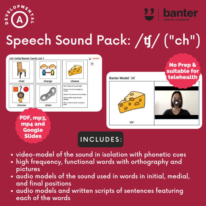 Speech Sound Pack 'ch'