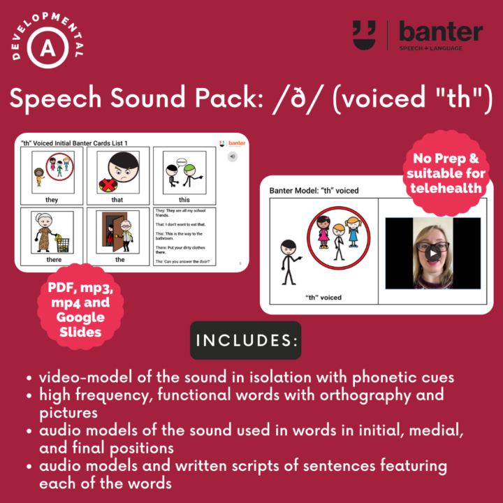 Speech Sound Pack ð (voiced th)