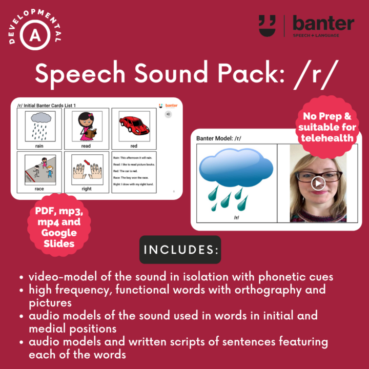 Speech Sound Pack r