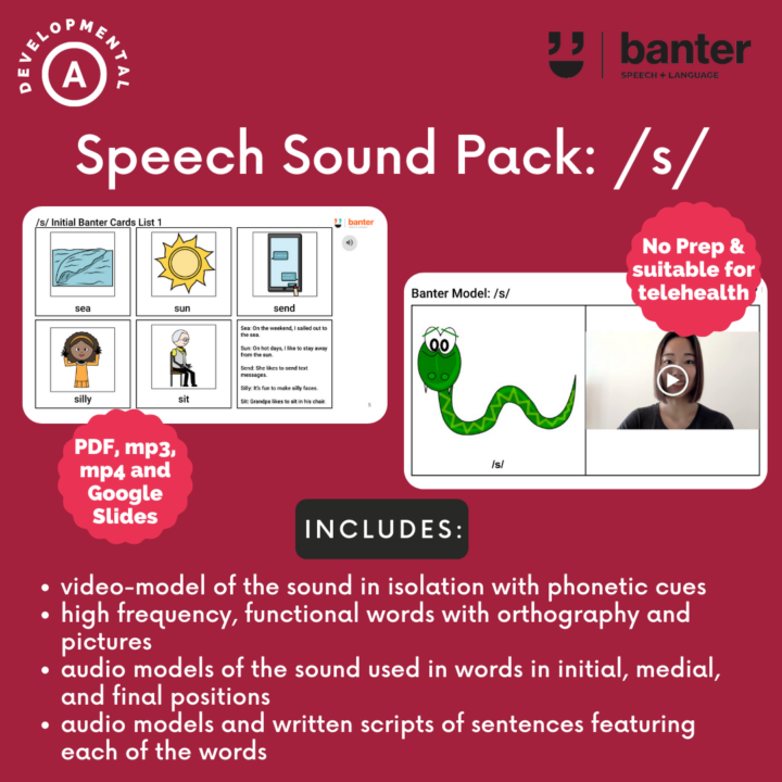 Speech Sound Pack s