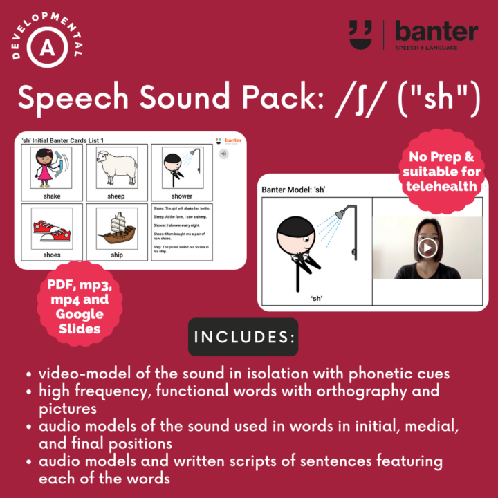 Speech Sound Pack ʃ (sh)