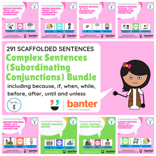 Complex Sentences (Subordinating Conjunctions) Bundle