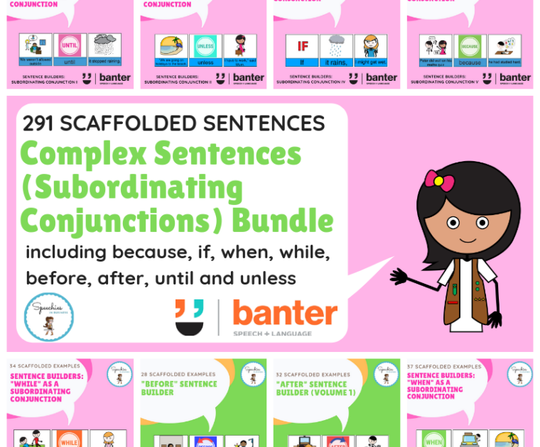Complex Sentences (Subordinating Conjunctions) Bundle
