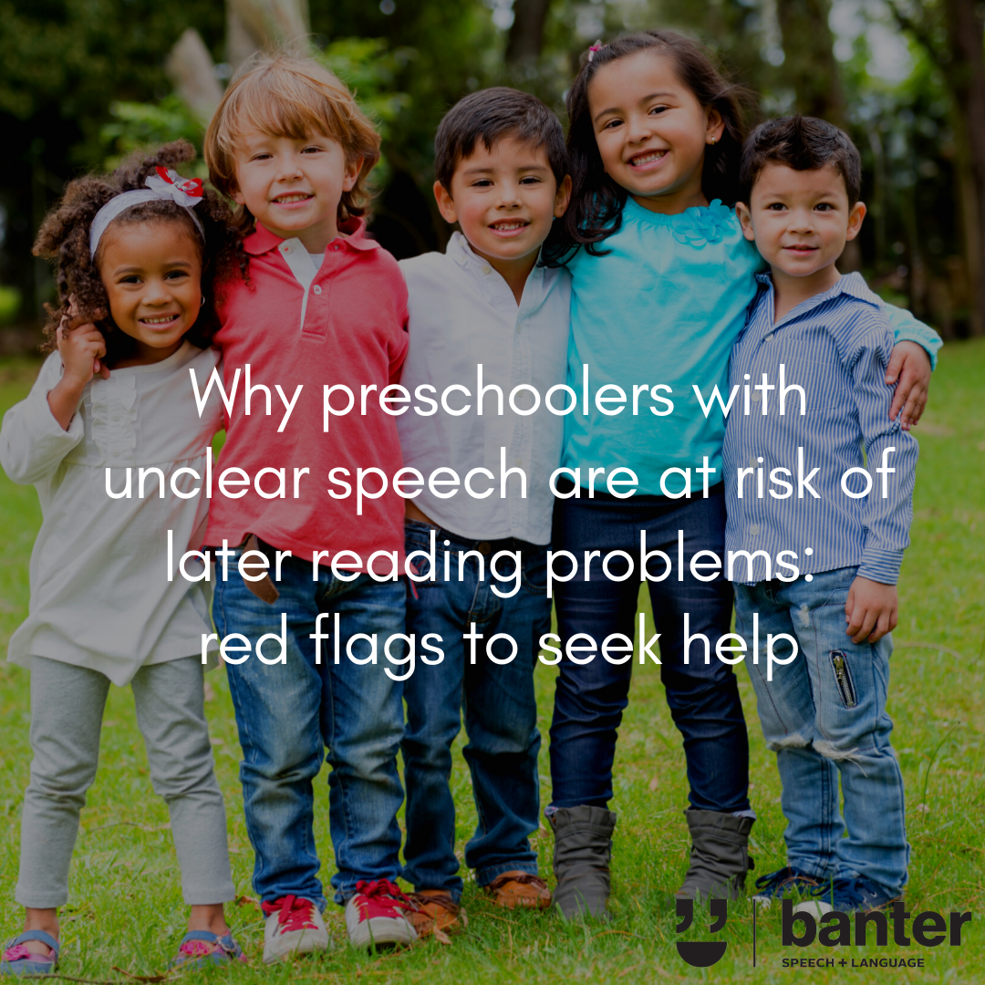 Why preschoolers with unclear speech are at risk of later reading problems