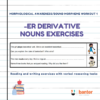 -er Derivative Noun exercises