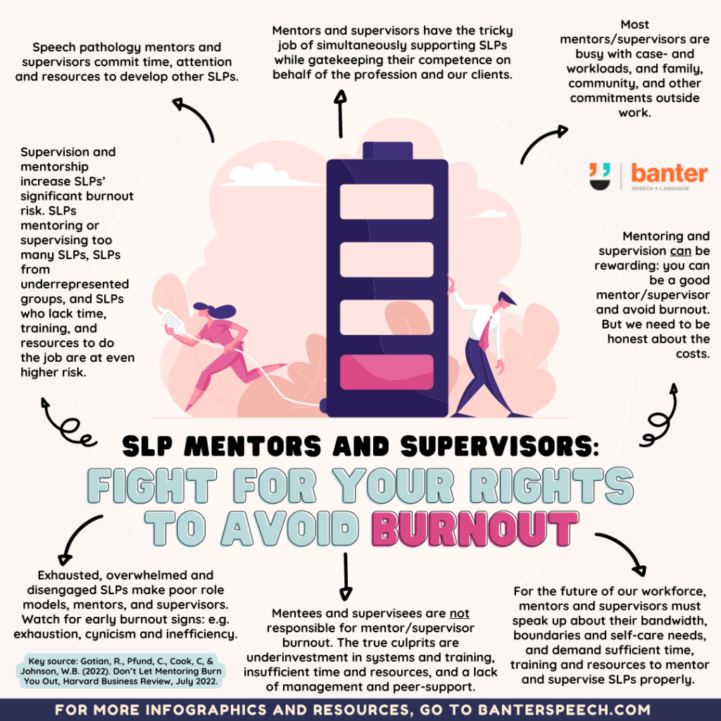 SLP mentors and supervisors fight for your rights to avoid burnout